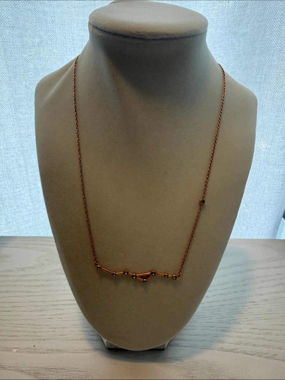 Fossil Rose Gold Constellation Pendant Necklace